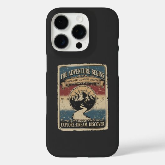 The adventure begins Case-Mate iPhone case (Achterkant)