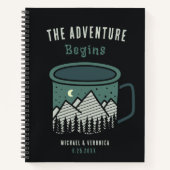 The Adventure Begins Notebook Journal Coffee Cup (Devant)