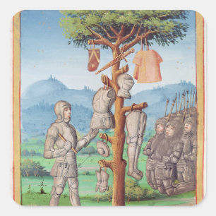 The Aeneid" van Virgil met een commentaar van Vierkante Sticker