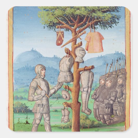 The Aeneid" van Virgil met een commentaar van Vierkante Sticker (Voorkant)