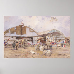 The Airfield, 1918 Poster