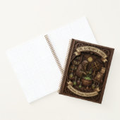The Alchemist's Codex 3D Wood Carved Journal Notitieboek (Binnen)
