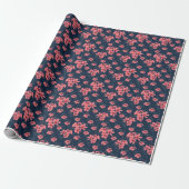 The allure of dark elegance: Sunset Blossom Cadeaupapier (Uitgerold)