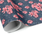 The allure of dark elegance: Sunset Blossom Cadeaupapier (Rol Hoek)