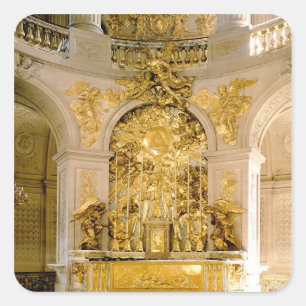 The Altar in the Royal Chapel (foto) Vierkante Sticker