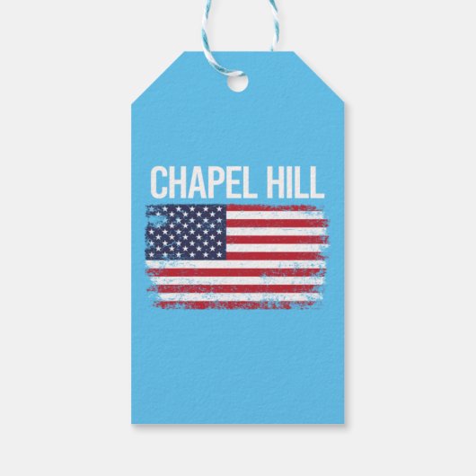 The American Flag Chapel Hill Cadeaulabel (Achterkant)
