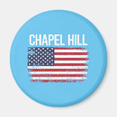 The American Flag Chapel Hill Magneet (Voorkant)