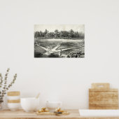 The American National Game of Baseball - 1866 Poster (Keuken)