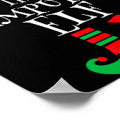 The Amputee Elf Christmas Funny Limb Surgery Joke  Poster (Hoek)