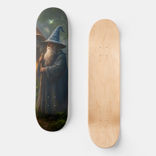 The ancient forest wizard 8.125 skateboard deck (Recto)