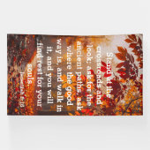 The Ancient Path of Peace Jeremiah 6:16 Spandoek (Horizontaal)