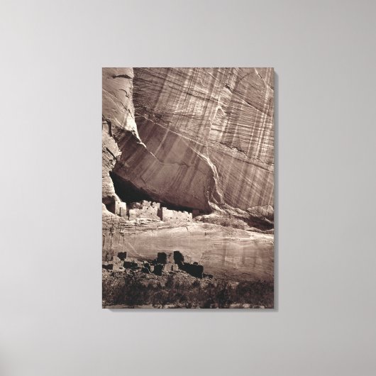 The Ancient Ruins of the Canyon de Chelle, 1873 Canvas Afdruk (Voorkant)