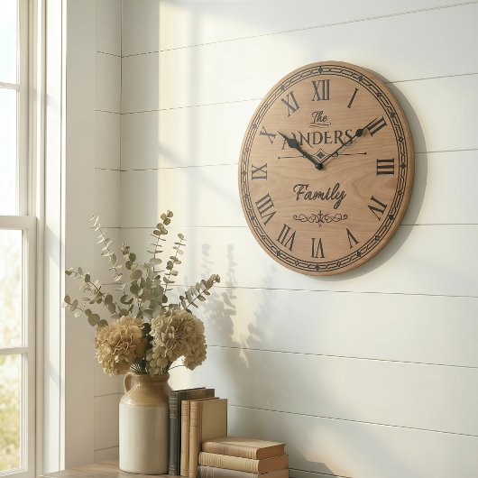 The ANDERS Family Wall Clock  Grote Klok