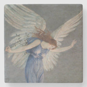 The Angel of Peace (door Walter Crane) Stenen Onderzetter