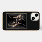 'The Angelic Cross", Coque Apple iPhone 14 (Verso (horizontal))