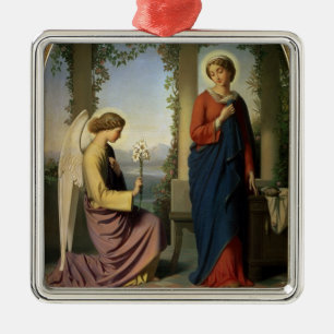 The Angelic Salutation, of The Annunciation, 1860 Metalen Ornament