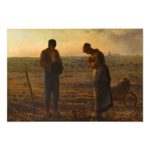 The Angelus, 1857-1859, ingediend door Jean-Franco Foto Afdruk