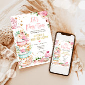 Thé Anniversaire Invitation Fille Fête Par Thé Flo