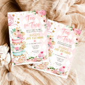 Thé Anniversaire Invitation Fille Fête Par Thé Flo