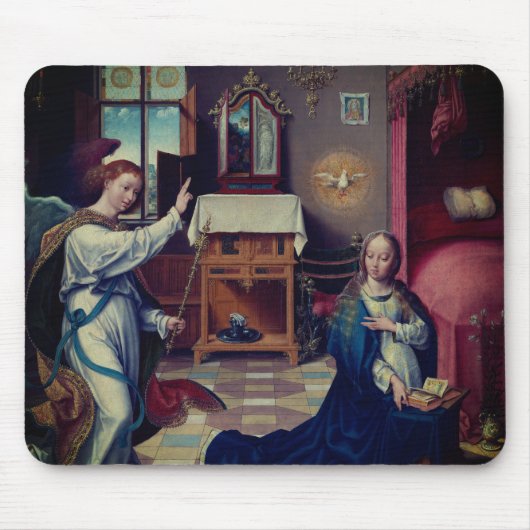 The Annunciation by Joos van Cleve: Muismat (Voorkant)
