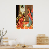 The Annunciation Our Lady & Angel Gabriel Poster (Cuisine)