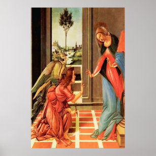 The Annunciation Our Lady & Angel Gabriel Poster