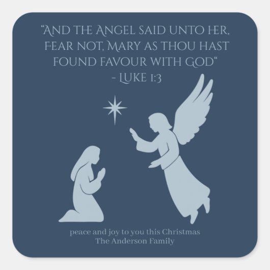 The Annunciation Sticker – Angel Gabriel and Mary (Devant)