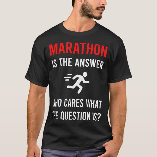 The Answer Marathon T-shirt (Voorkant)
