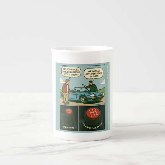 The Anti-Theft Device (Stick Shift) Porselein Kop (Voorkant)