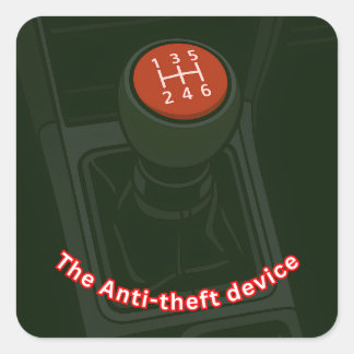 The Anti-Theft Device Vierkante Sticker