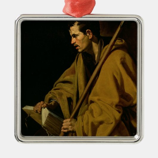 The Apostle St. Thomas, c.1619-20 Metalen Ornament (Voorkant)