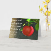 The apple of thine eye - Scripting Greeting Card Kaart (Gele Bloem)