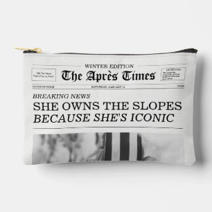 The Après Times Krant Zij Beheerst De Pistes Etui