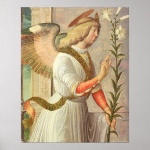 The Archangel Gabriel (panel) Poster