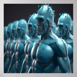 The Army of Metal Men Wall Poster