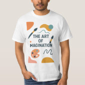 The Art of Imagination – Modern Abstract Artistic  T-shirt (Voorkant)