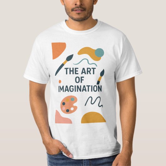 The Art of Imagination – Modern Abstract Artistic  T-shirt (Voorkant)