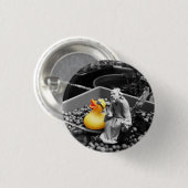 "The Art of Zen" Rubber Duck Button (small) (Voorkant /achterkant)