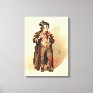 The Artful Dodger by Kyd, Dickens' Oliver Twist Canvas Afdruk