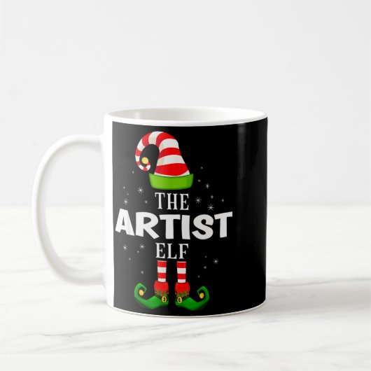 The Artist Elf Christmas Pjs Matching Pajama  Koffiemok (Links)