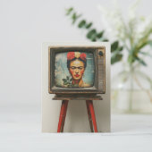 The Artist on a TV Grunge Briefkaart (Staand voorkant)