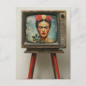 The Artist on a TV Grunge Briefkaart (Voorkant)