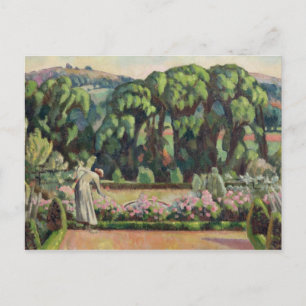 The Artist's Garden at Durbins, c.1915 (olie op bl Briefkaart