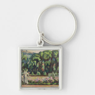 The Artist's Garden at Durbins, c.1915 (olie op bl Sleutelhanger