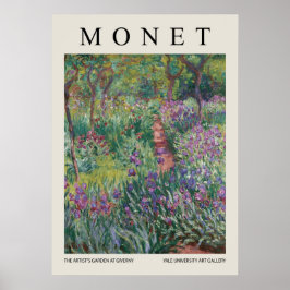 The Artists Garden At Giverny Poster