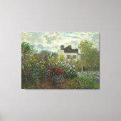 The Artists Garden in Argenteuil Claude Monet Canvas Afdruk (Voorkant)