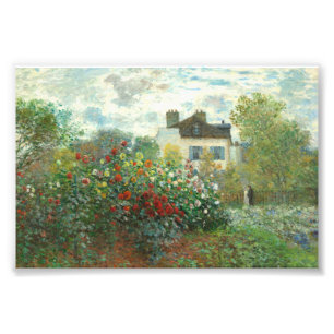 The Artists Garden in Argenteuil door Claude Monet Foto Afdruk