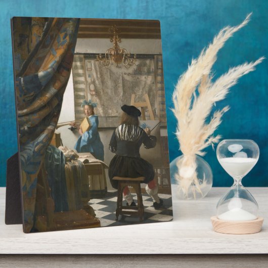 The Artists Studio, c.1665-66 (olie op canvas) Fotoplaat (Zijkant)