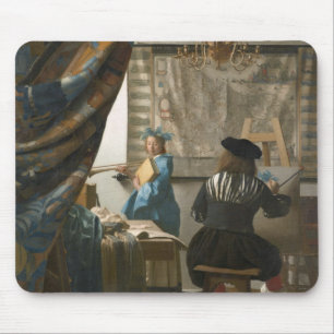 The Artist's Studio, c.1665-66 (olie op canvas) Muismat