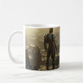  The Ascendant Guardian: Sci Fi Cyberpunk Mug (Gauche)